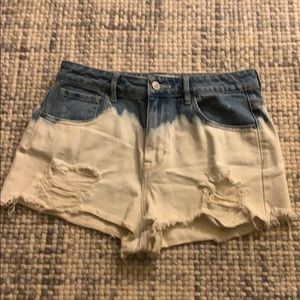 PacSun bleached denim shorts